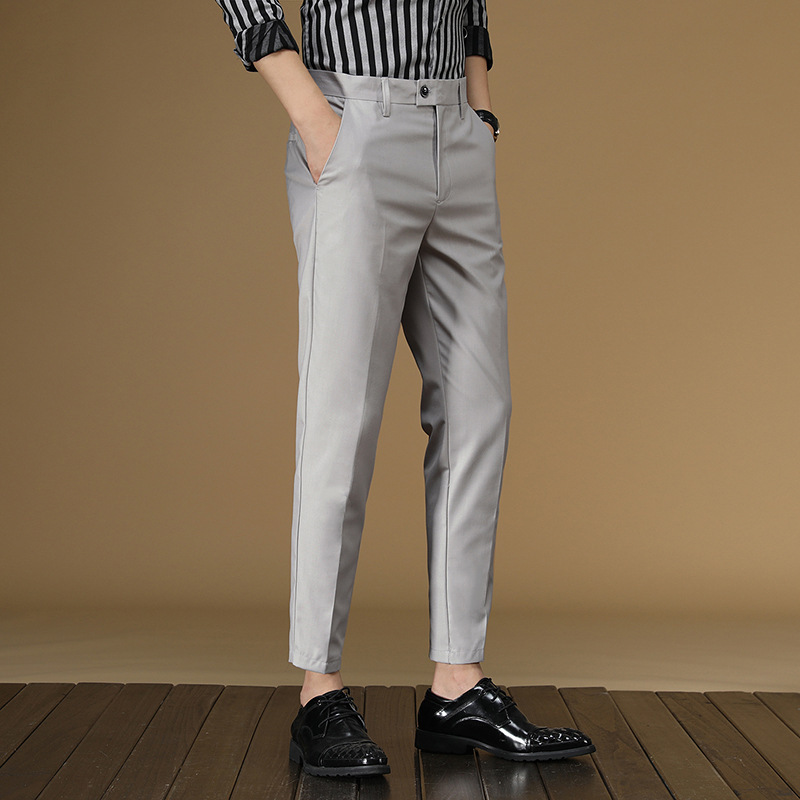 Men Formal Wear Summer - Summer Suit Pants Men Red Black