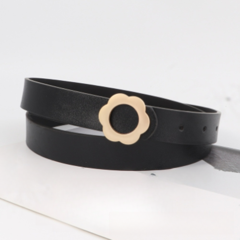 Formal Belt Leather Thin - Thin PU Leather Belt for Women