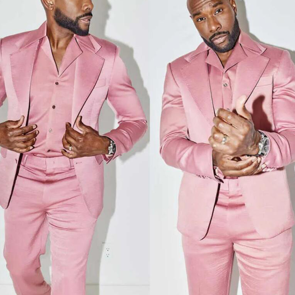 Classic Pink Wedding Tuxedos 2 - огляд і ціна Men Formal Wear Pink