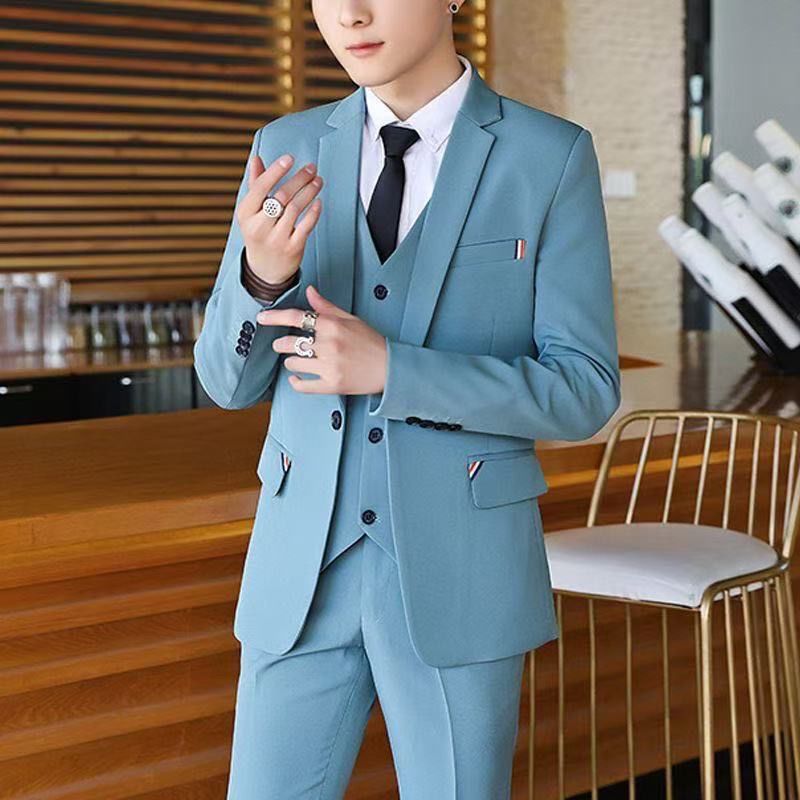Men's 2 Piece Slim Fit Suit Ko - огляд і ціна Korean Men Formal Wear