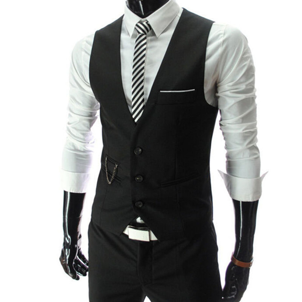 High Quality Dress Vests For M - огляд і ціна Formal Vest Waistcoat