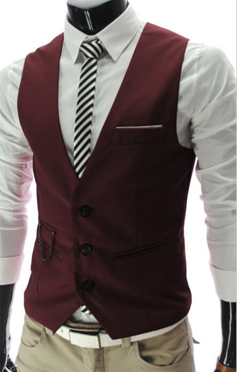 High Quality Dress Vests For M - огляд і ціна Formal Vest Waistcoat
