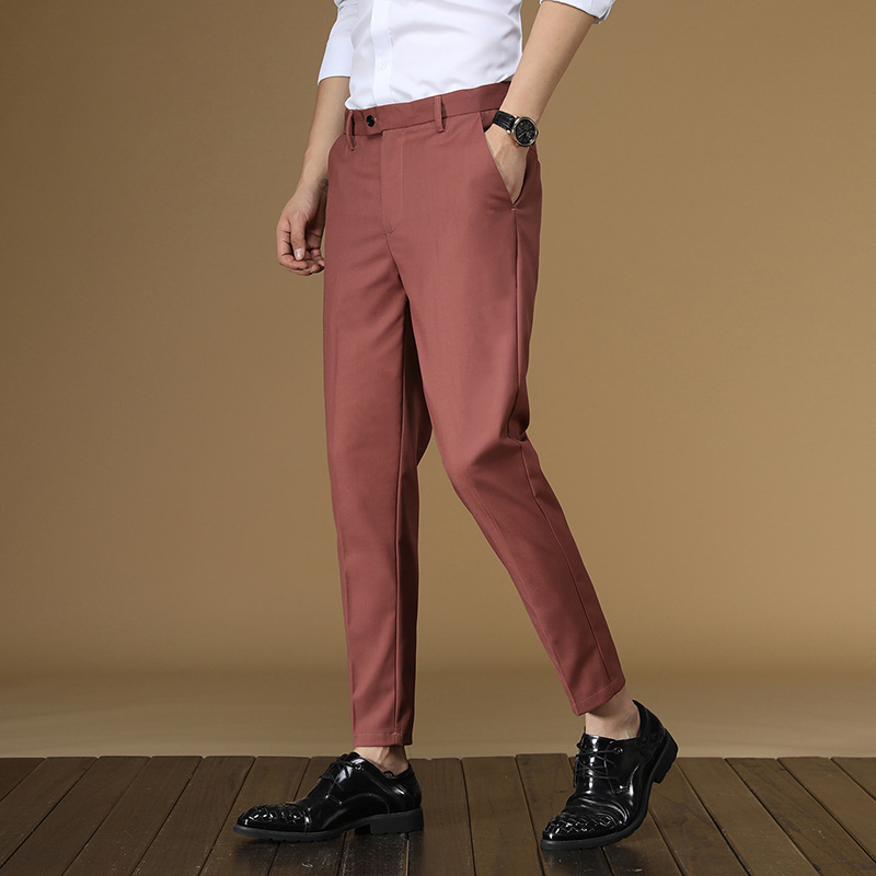Summer Suit Pants Men Red Blac - огляд і ціна Men Formal Wear Summer