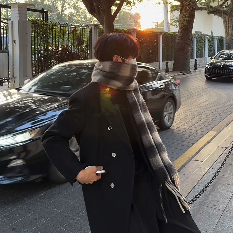 Korean Inspired Men's Wool Ove - огляд і ціна Korean Men Formal Wear