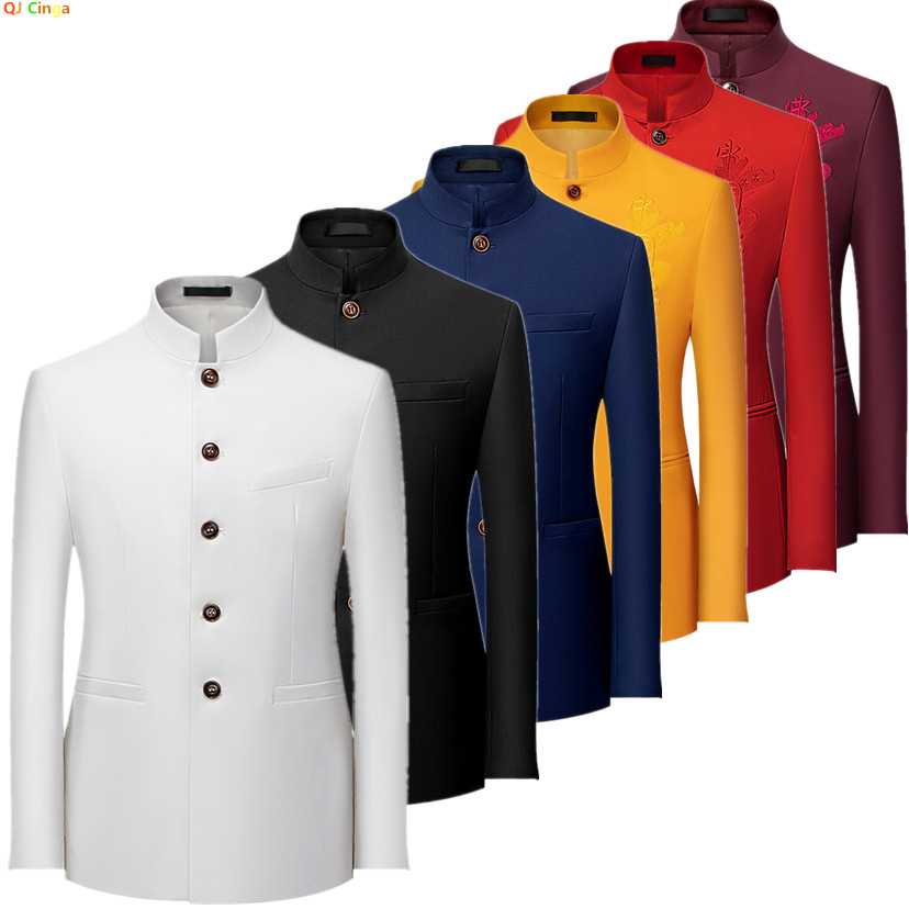 2026 Men's Chinese Style Long  - огляд і ціна Korean Men Formal Wear