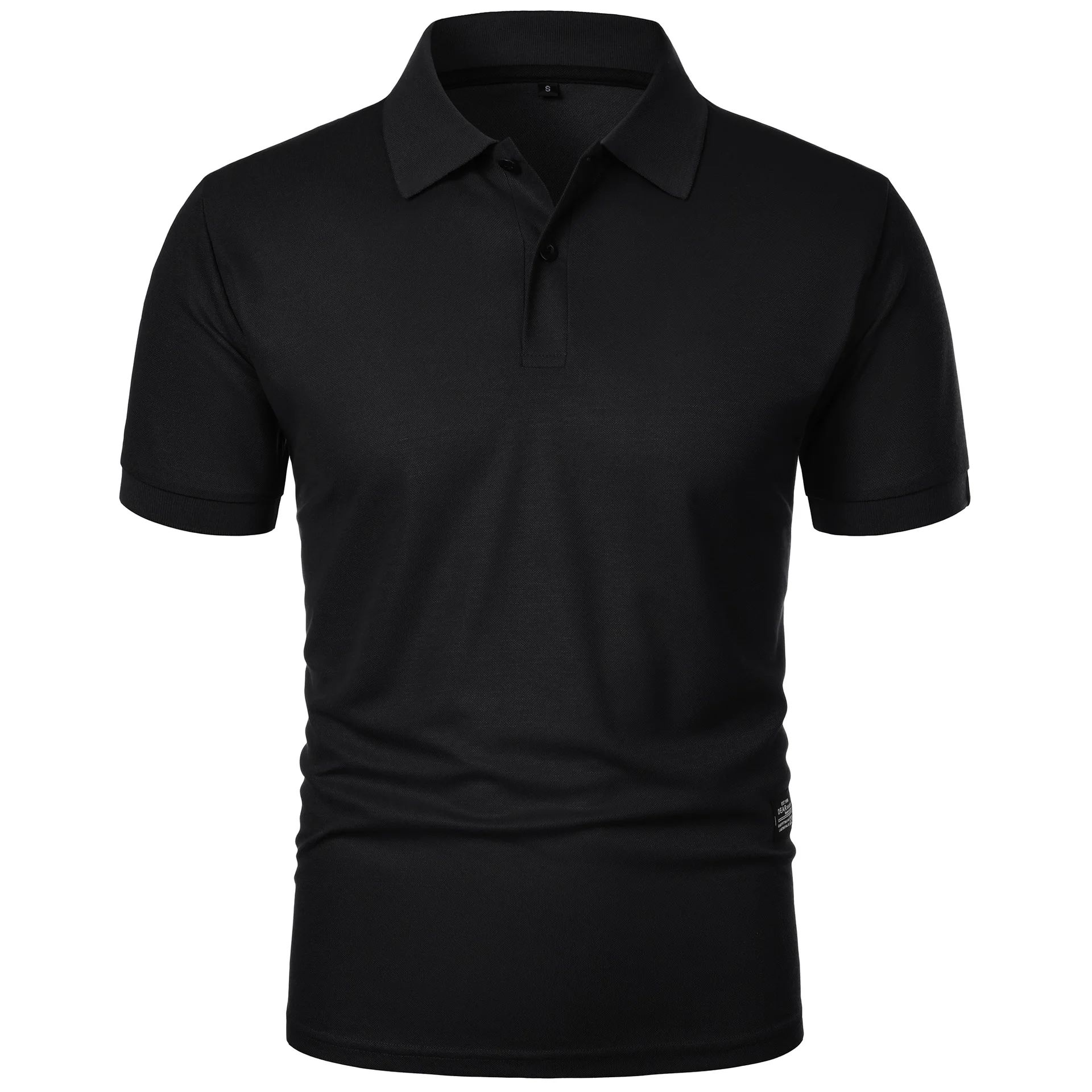 Men's Casual Polo Shirt Black  - огляд і ціна Men Formal Wear Design