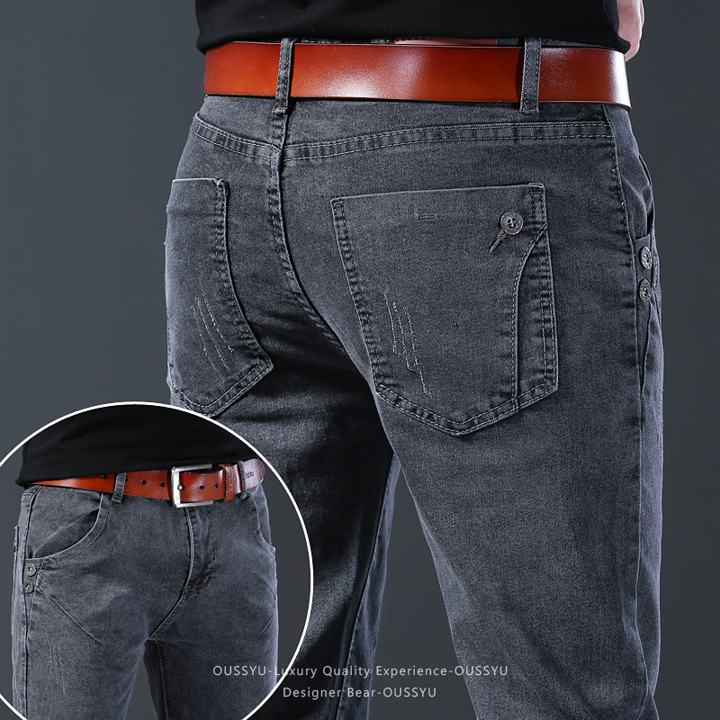 Brand Clothing Men Elastic Sli - огляд і ціна Men Formal Wear With Jeans