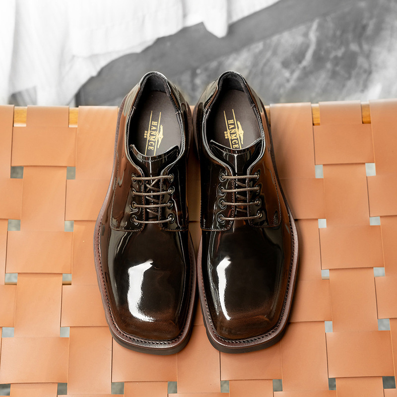 Elegant leather shoes for men, - огляд і ціна Korean Men Formal Wear