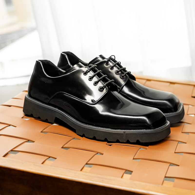 Elegant leather shoes for men, - огляд і ціна Korean Men Formal Wear