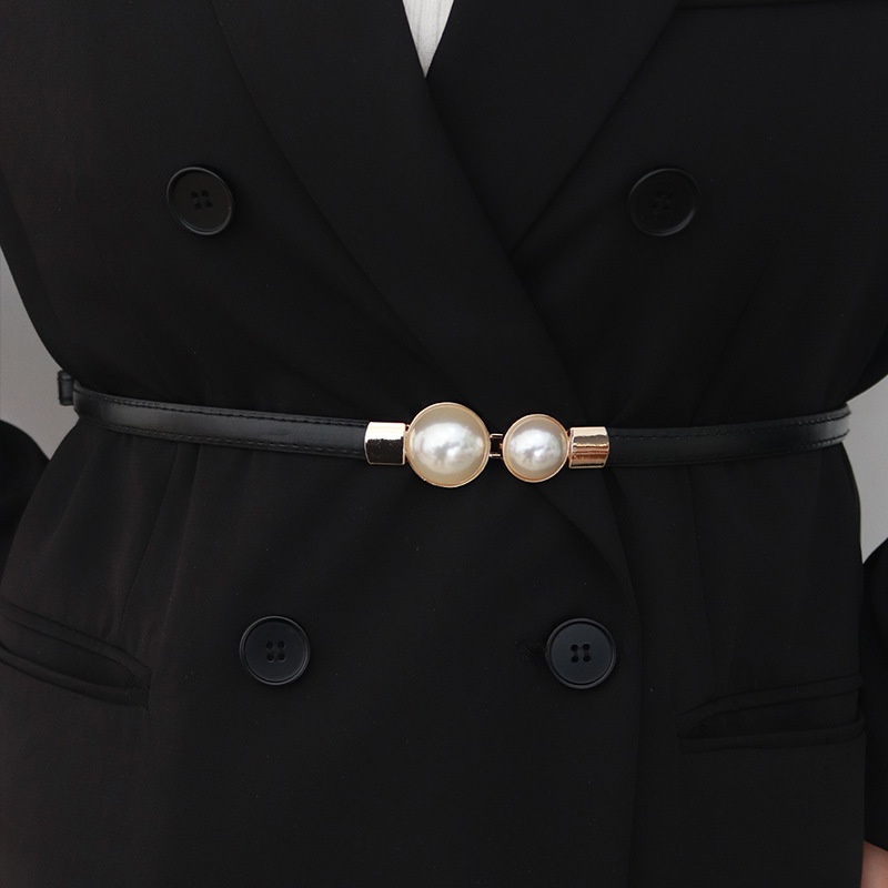Elegant Vintage Pearl Waist Ch - огляд і ціна Formal Belt Leather Thin