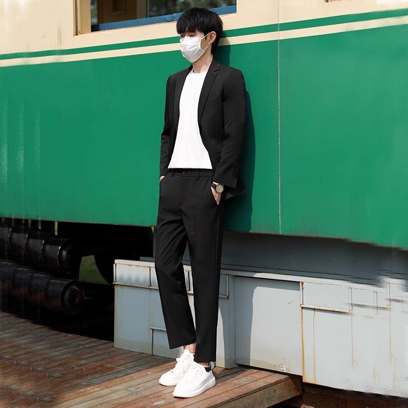 Men's Lightweight Summer Suit  - огляд і ціна Korean Men Formal Wear