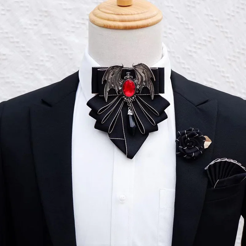 Men's Bow Tie Brooch Set Briti - огляд і ціна Korean Men Formal Wear
