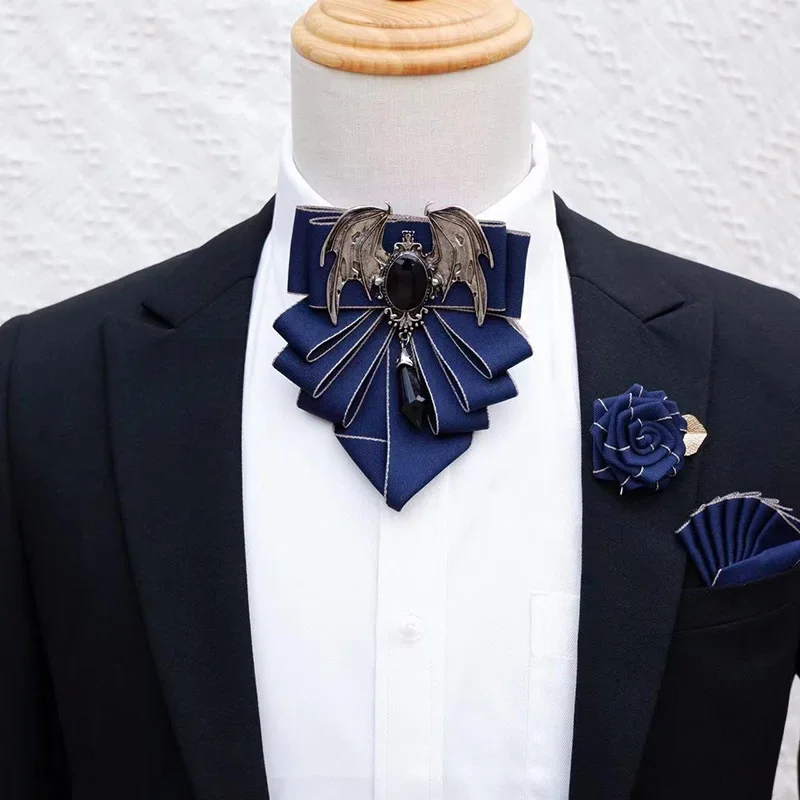 Men's Bow Tie Brooch Set Briti - огляд і ціна Korean Men Formal Wear
