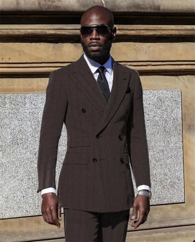 Herringbone Suits for Men Groo - огляд і ціна Men Formal Wear Pink