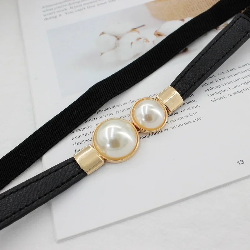 Women's Belt Creative Double P - огляд і ціна Formal Belt Leather Thin